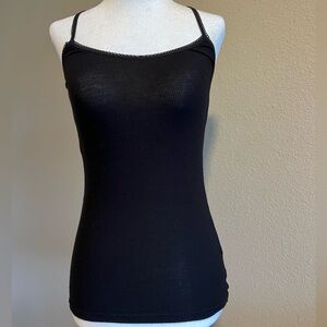 Anthropologie Bordeaux Black Tank Top Sz S